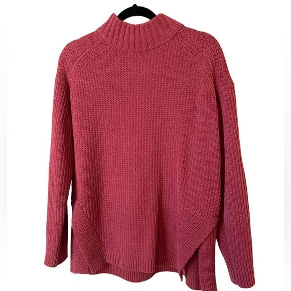 A New Day Pink Turtleneck chunky knit Sweater XS - Picture 2 of 5
